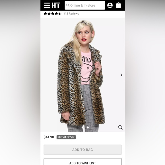 Hot Topic Leopard Print Teddy Jacket - Picture 5 of 5